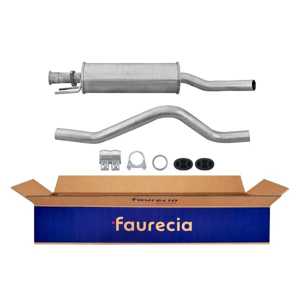 Center Muffler - Centre Silencer FAURECIA Kit Easy2Fit for e.g. OPEL Astra