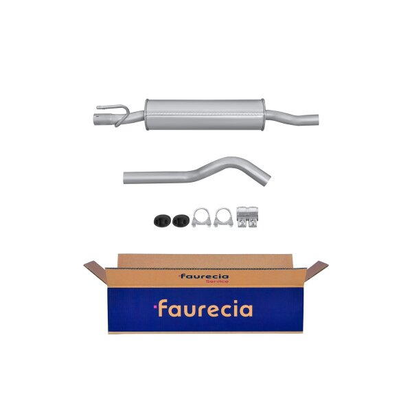 Center Silencer FAURECIA IAM-Expertise suitable for e.g. OPEL CORSA