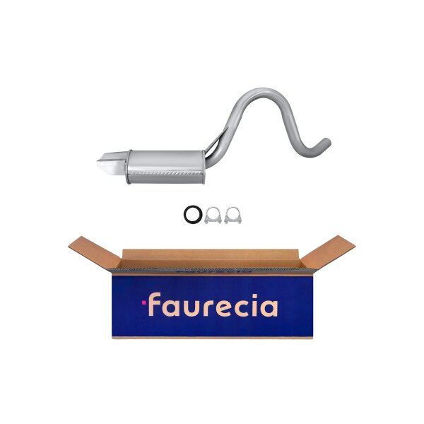 Center Muffler - Centre Silencer FAURECIA Kit Easy2Fit for e.g. PEUGEOT 505