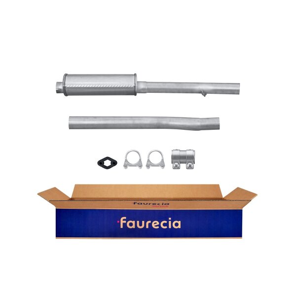 Center Muffler - Centre Silencer FAURECIA Kit Easy2Fit for e.g. PEUGEOT 205