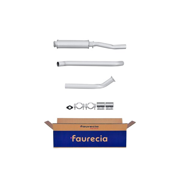Center Muffler - Centre Silencer FAURECIA Kit Easy2Fit for PEUGEOT 405