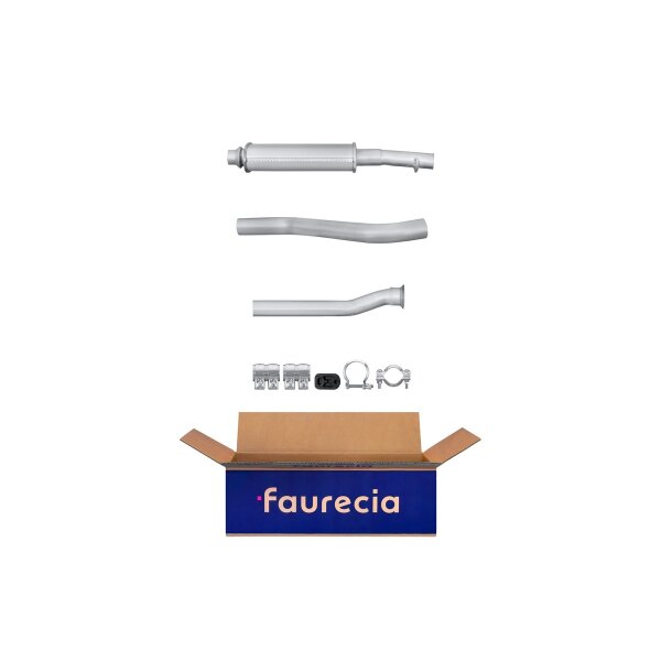 Center Muffler - Centre Silencer FAURECIA Kit Easy2Fit for e.g. PEUGEOT 306