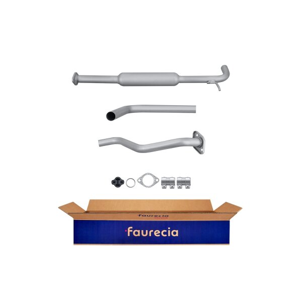 Centre Muffler FAURECIA Kit Easy2Fit for e.g. NISSAN Primera