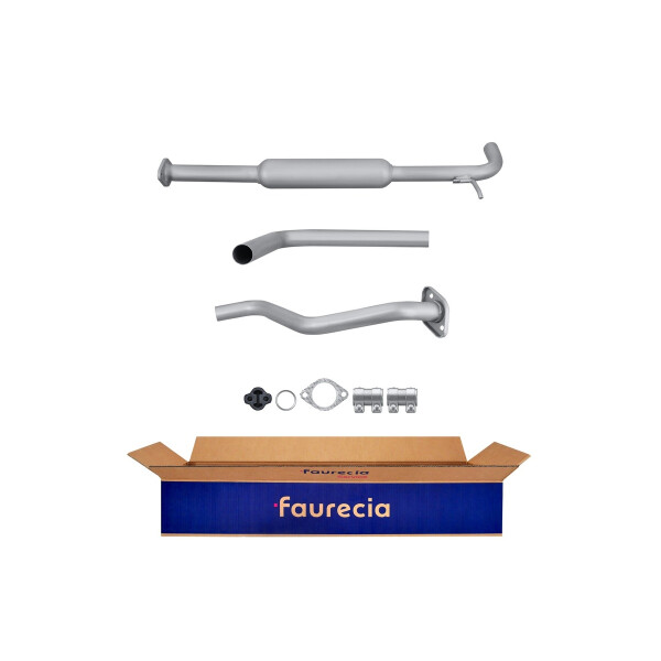 Centre Muffler FAURECIA Kit Easy2Fit for e.g. NISSAN Primera