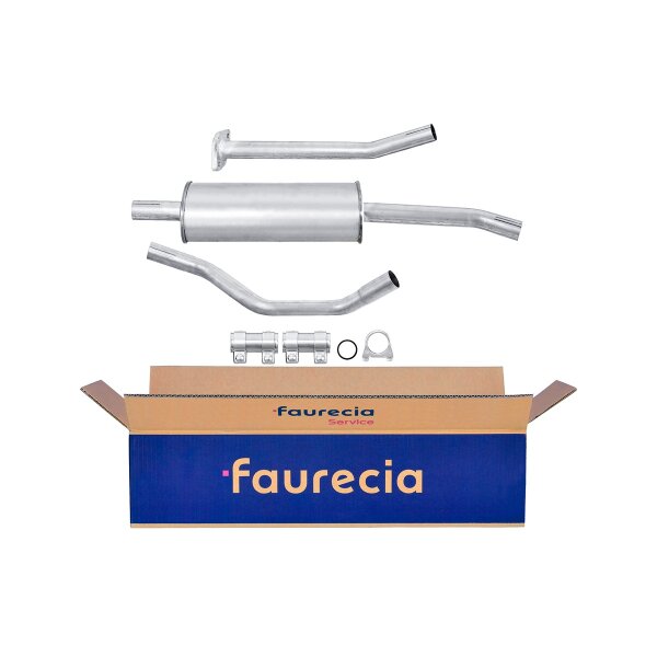 Center Muffler - Centre Silencer FAURECIA Kit Easy2Fit for e.g. NISSAN Micra