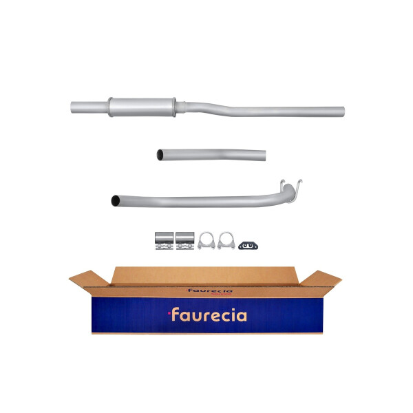 Centre Muffler FAURECIA Kit Easy2Fit for e.g. RENAULT Super 5