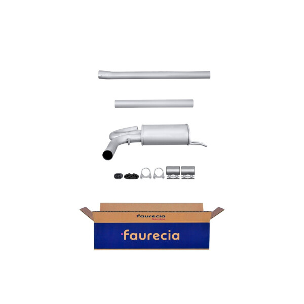 Center Muffler - Centre Silencer FAURECIA Kit Easy2Fit for e.g. RENAULT 9