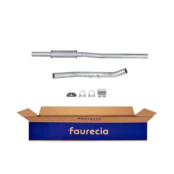 Center Muffler - Centre Silencer FAURECIA Kit Easy2Fit for e.g. RENAULT 9