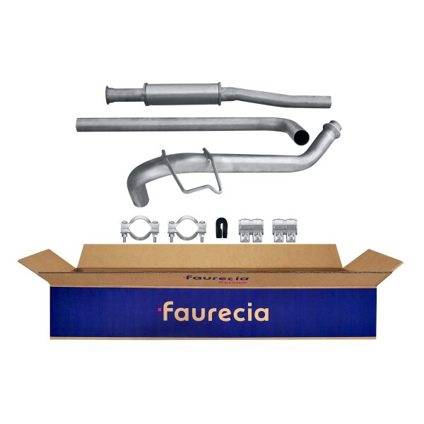 Center Muffler - Centre Silencer Exhaust System FAURECIA Kit Easy2Fit