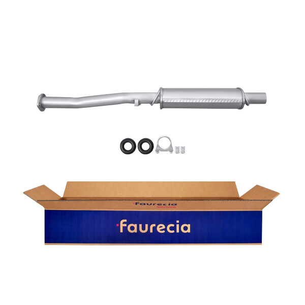 Center Muffler - Centre Silencer FAURECIA Kit Easy2Fit for e.g. SEAT Ibiza