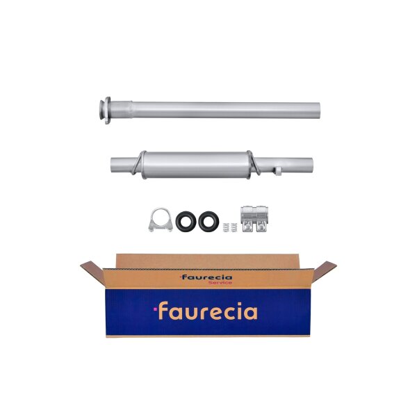 Mittelschalldämpfer FAURECIA Kit Easy2Fit für u.a. SEAT Ibiza I