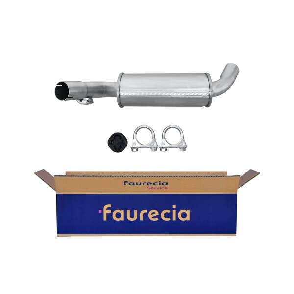 Center Muffler - Centre Silencer FAURECIA Kit Easy2Fit for e.g. VW Golf