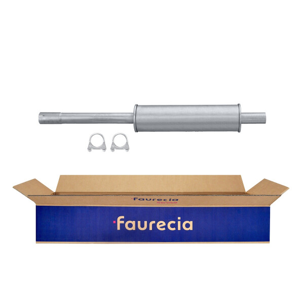 Center Muffler - Centre Silencer FAURECIA Kit Easy2Fit for e.g. VW Golf