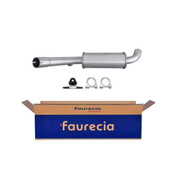 Center Muffler - Centre Silencer FAURECIA Kit Easy2Fit for e.g. VW Passat
