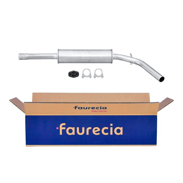 Center Muffler - Centre Silencer FAURECIA Kit Easy2Fit for e.g. VW Polo