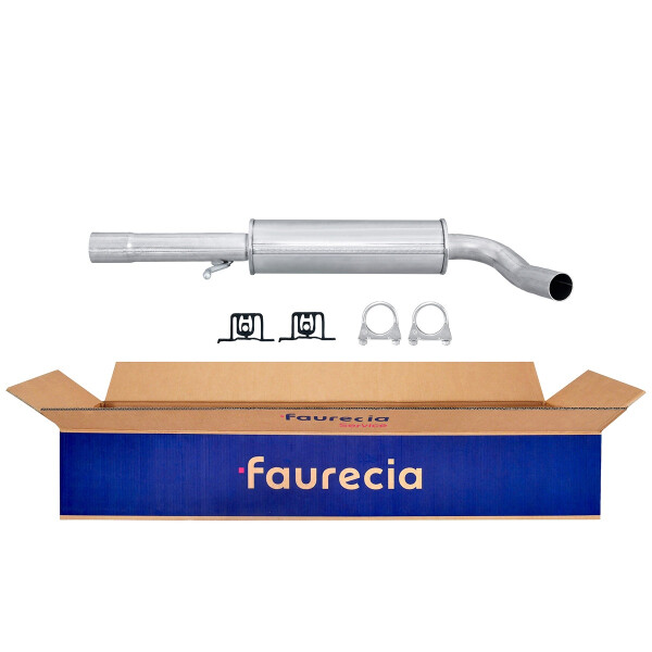 Center Muffler - Centre Silencer FAURECIA Kit Easy2Fit for e.g. AUDI A3