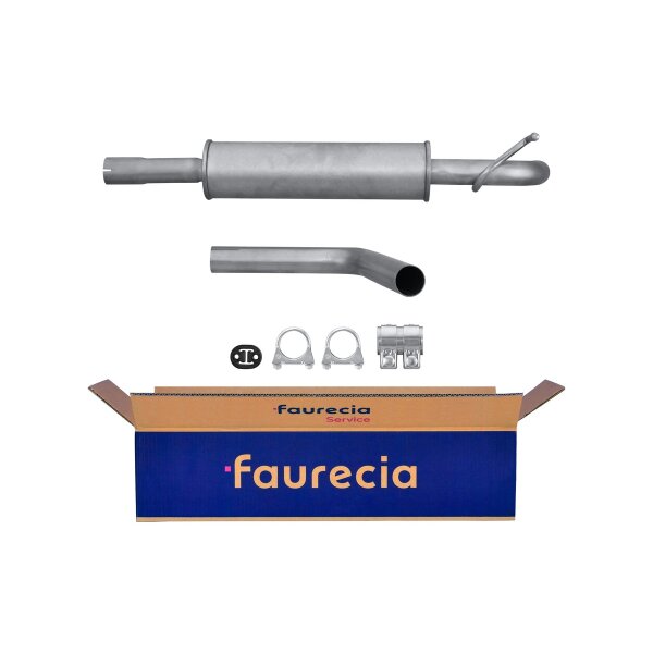 Center Muffler - Centre Silencer FAURECIA Kit Easy2Fit for VW Caddy
