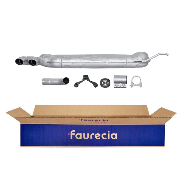 Rear Muffler - Rear Silencer FAURECIA Kit Easy2Fit for AUDI A3
