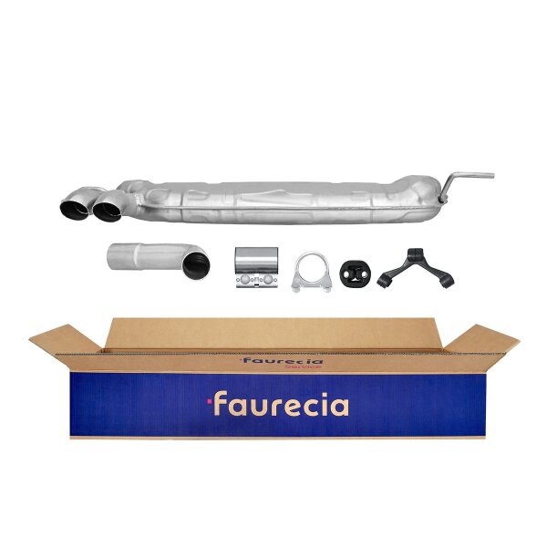 Endschalldämpfer Auspuff FAURECIA Kit Easy2Fit für u.a. AUDI A3
