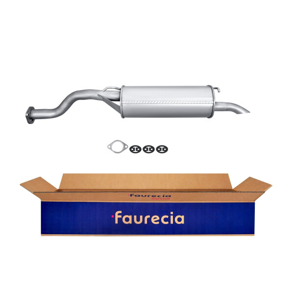 Rear Muffler - Rear Silencer FAURECIA Kit Easy2Fit for e.g. ROVER 200