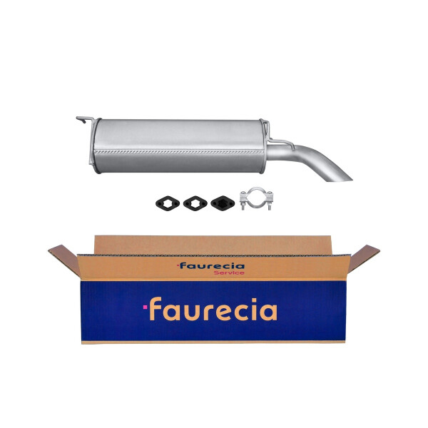 Rear Muffler - Rear Silencer FAURECIA Kit Easy2Fit for e.g. CITROËN AX