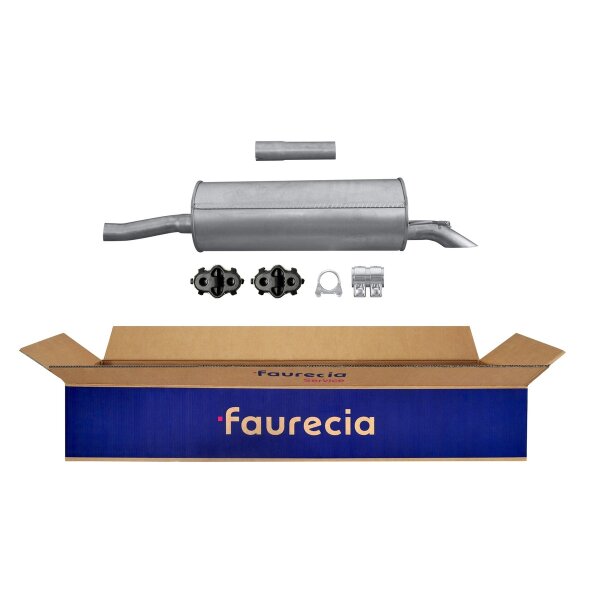 Rear Muffler - Rear Silencer FAURECIA Kit Easy2Fit for e.g. CITROËN C5