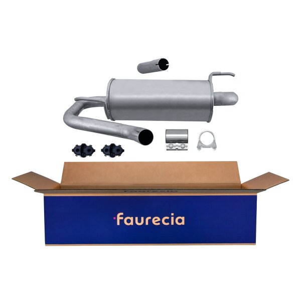 Rear Muffler - Rear Silencer FAURECIA Kit Easy2Fit for e.g. DACIA Duster