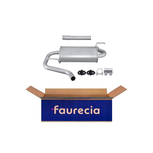 Rear Muffler - Rear Silencer FAURECIA Kit Easy2Fit for DACIA Duster