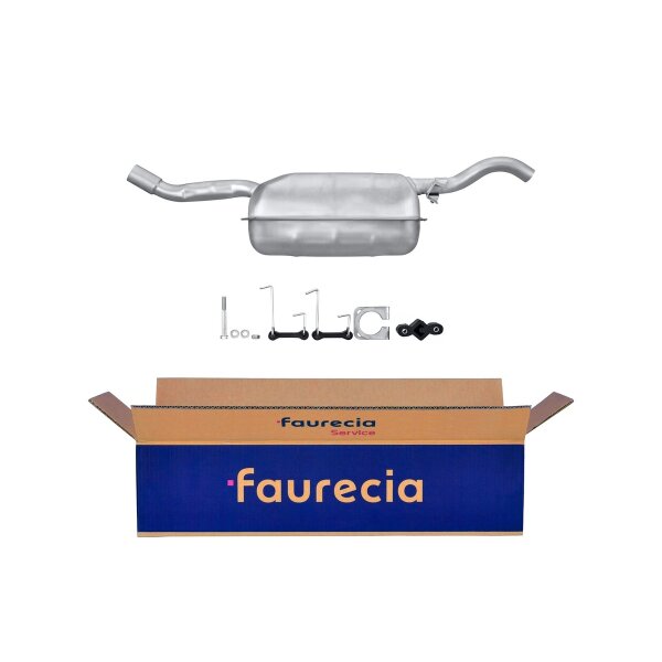 Endschalldämpfer Auspuff FAURECIA Kit Easy2Fit für u.a. FIAT 127