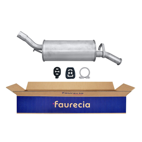 Rear Muffler - Rear Silencer FAURECIA Kit Easy2Fit for e.g. AUTOBIANCHI Y10
