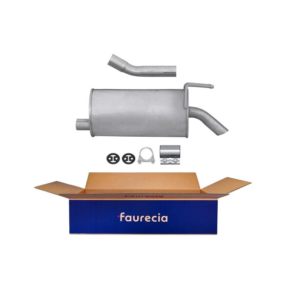 Rear Muffler - Rear Silencer FAURECIA Kit Easy2Fit for e.g. FIAT Multipla