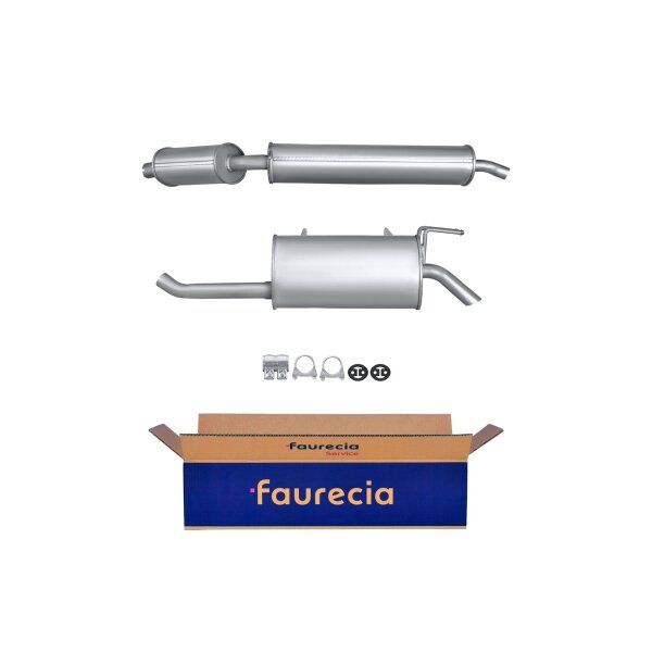 Endschalldämpfer Auspuff FAURECIA Kit Easy2Fit für FIAT Multipla