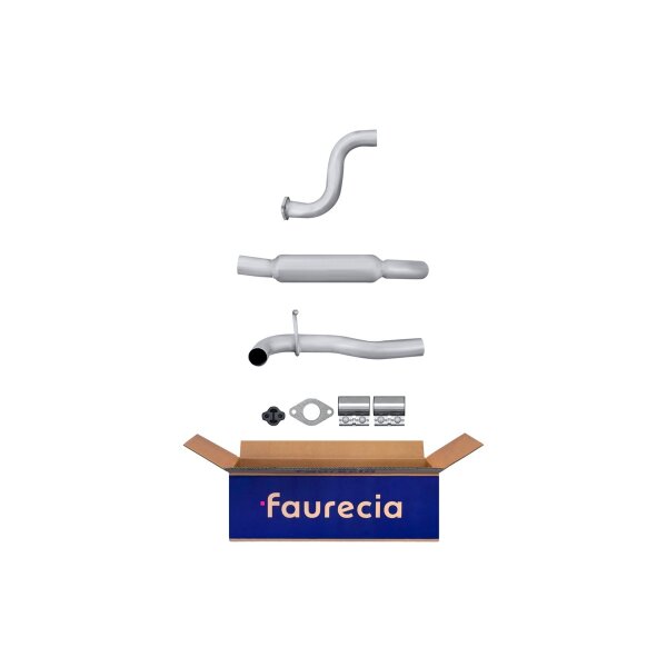 Endschalldämpfer Auspuff Exhaust System FAURECIA Kit Easy2Fit