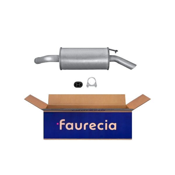 Rear Muffler - Rear Silencer FAURECIA Kit Easy2Fit for e.g. FORD Sierra
