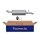 Rear Muffler - Rear Silencer FAURECIA Kit Easy2Fit for e.g. FORD Fiesta