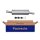 Rear Muffler - Rear Silencer FAURECIA Kit Easy2Fit for e.g. FORD Fiesta
