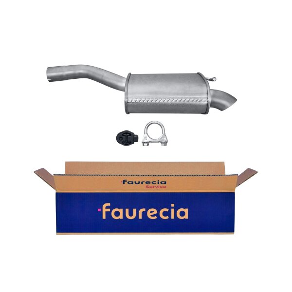 Rear Muffler - Rear Silencer FAURECIA Kit Easy2Fit for e.g. FORD Focus