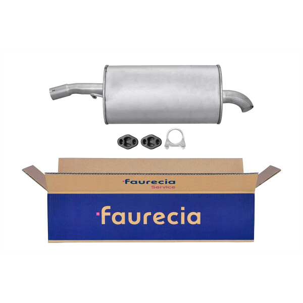 Rear Muffler - Rear Silencer FAURECIA Kit Easy2Fit for e.g. FORD Fiesta