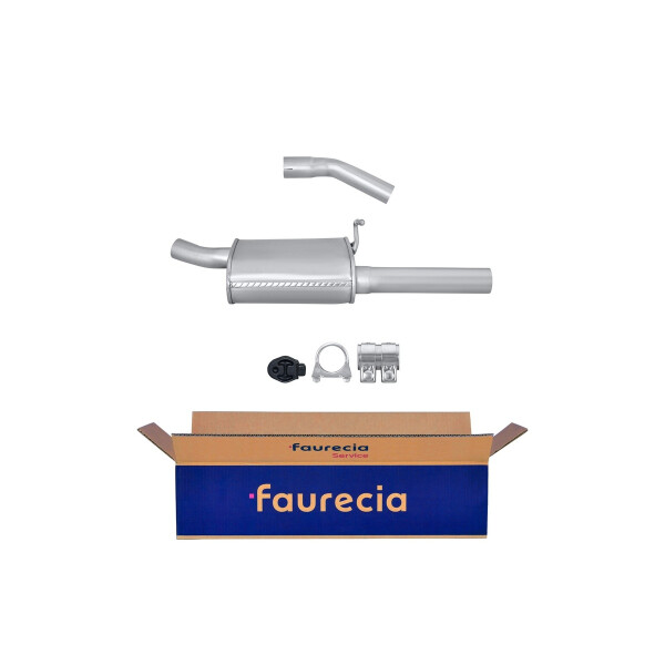 Rear Muffler - Rear Silencer FAURECIA Kit Easy2Fit for FORD Focus