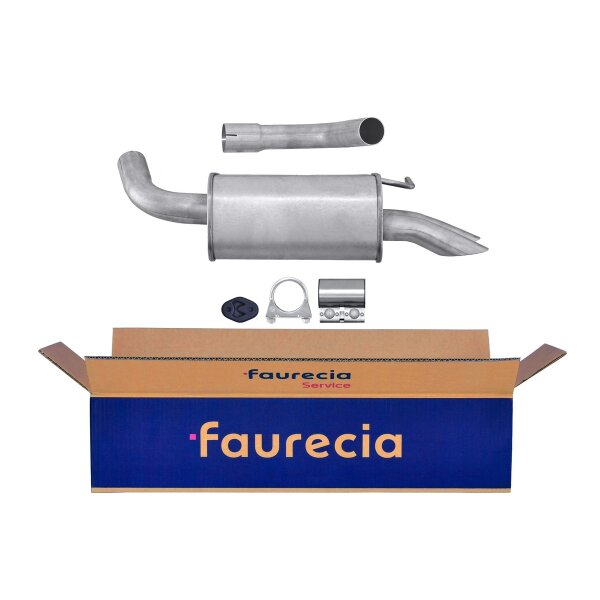Rear Muffler - Rear Silencer FAURECIA Kit Easy2Fit for e.g. FORD Mondeo