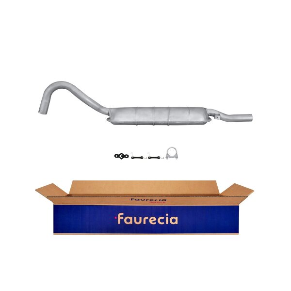 Rear Muffler - Rear Silencer FAURECIA Kit Easy2Fit for e.g. LADA 1200-1600