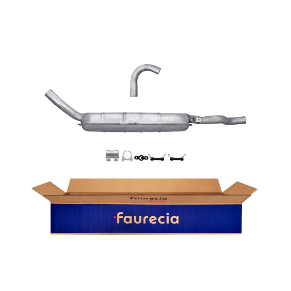 Rear Muffler - Rear Silencer FAURECIA Kit Easy2Fit for e.g. LADA 1200-1500