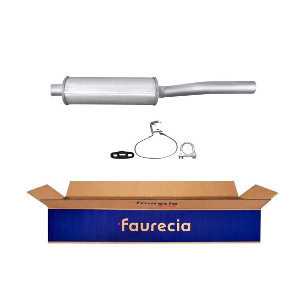 Rear Muffler - Rear Silencer FAURECIA Kit Easy2Fit for e.g. OPEL Kadett