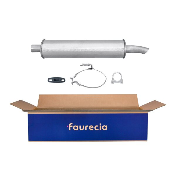 Rear Muffler - Rear Silencer FAURECIA Kit Easy2Fit for e.g. OPEL Astra