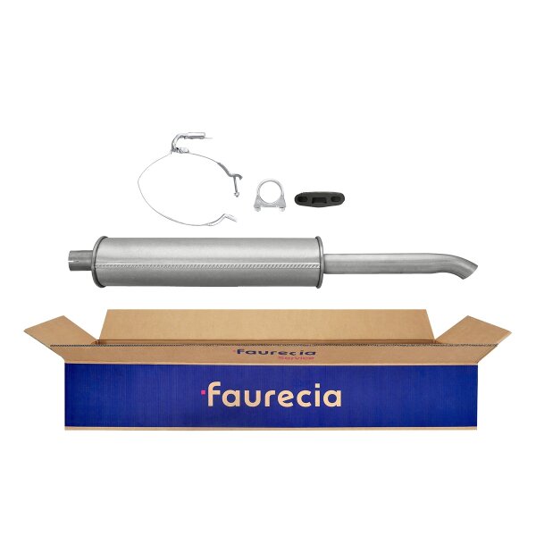 Rear Muffler - Rear Silencer FAURECIA Kit Easy2Fit for e.g. OPEL Astra