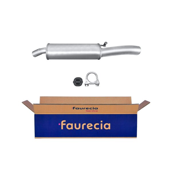 Rear Muffler - Rear Silencer FAURECIA Kit Easy2Fit for OPEL Corsa
