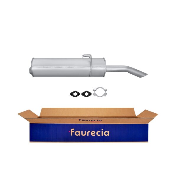 Rear Muffler - Rear Silencer FAURECIA Kit Easy2Fit for e.g. PEUGEOT 405