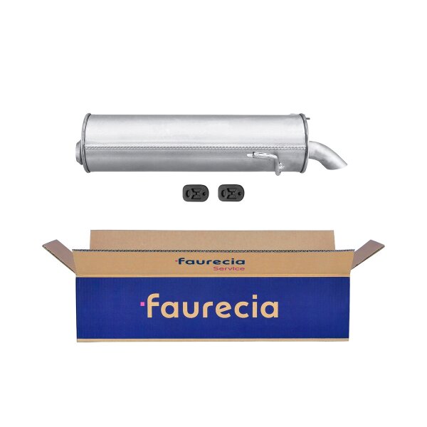 Rear Muffler - Rear Silencer FAURECIA Kit Easy2Fit for e.g. PEUGEOT 306