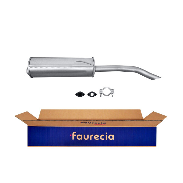 Rear Muffler - Rear Silencer FAURECIA Kit Easy2Fit for e.g. PEUGEOT 309