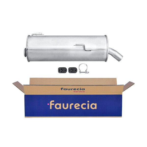 Rear Muffler - Rear Silencer FAURECIA Kit Easy2Fit for e.g. PEUGEOT 206+